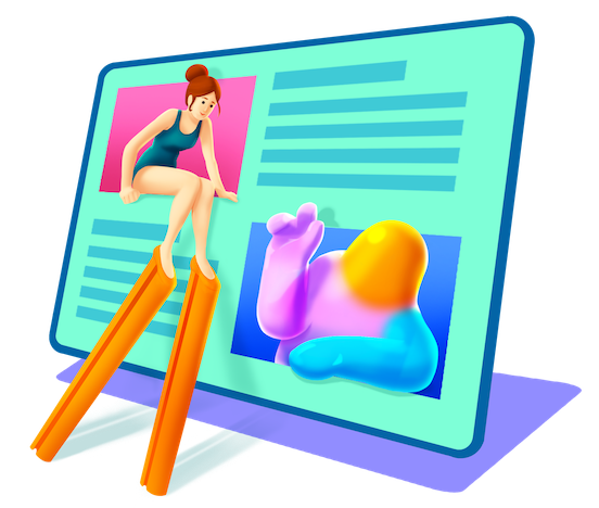 Creative collaboration illustration