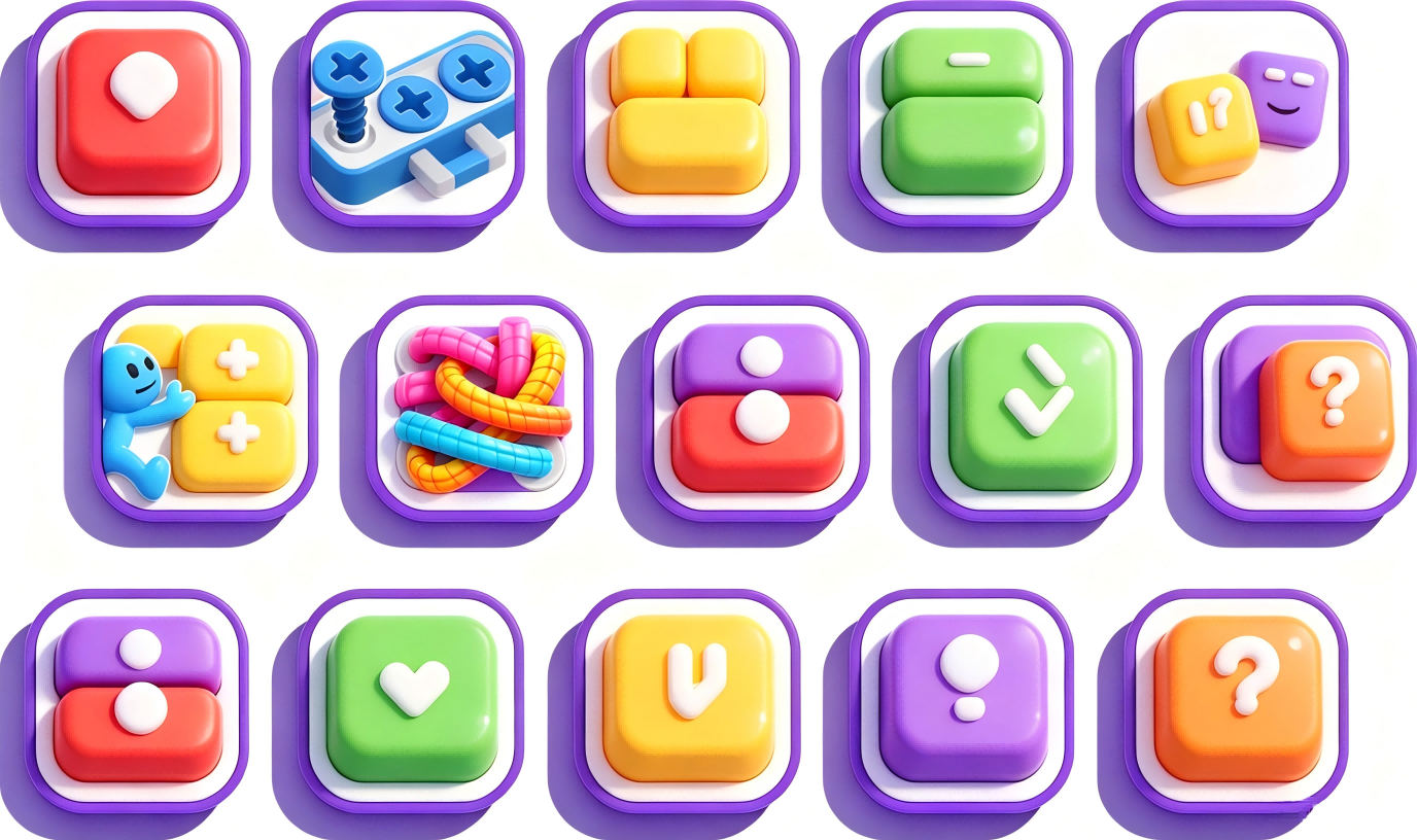 AWESOME TIME game icon collection